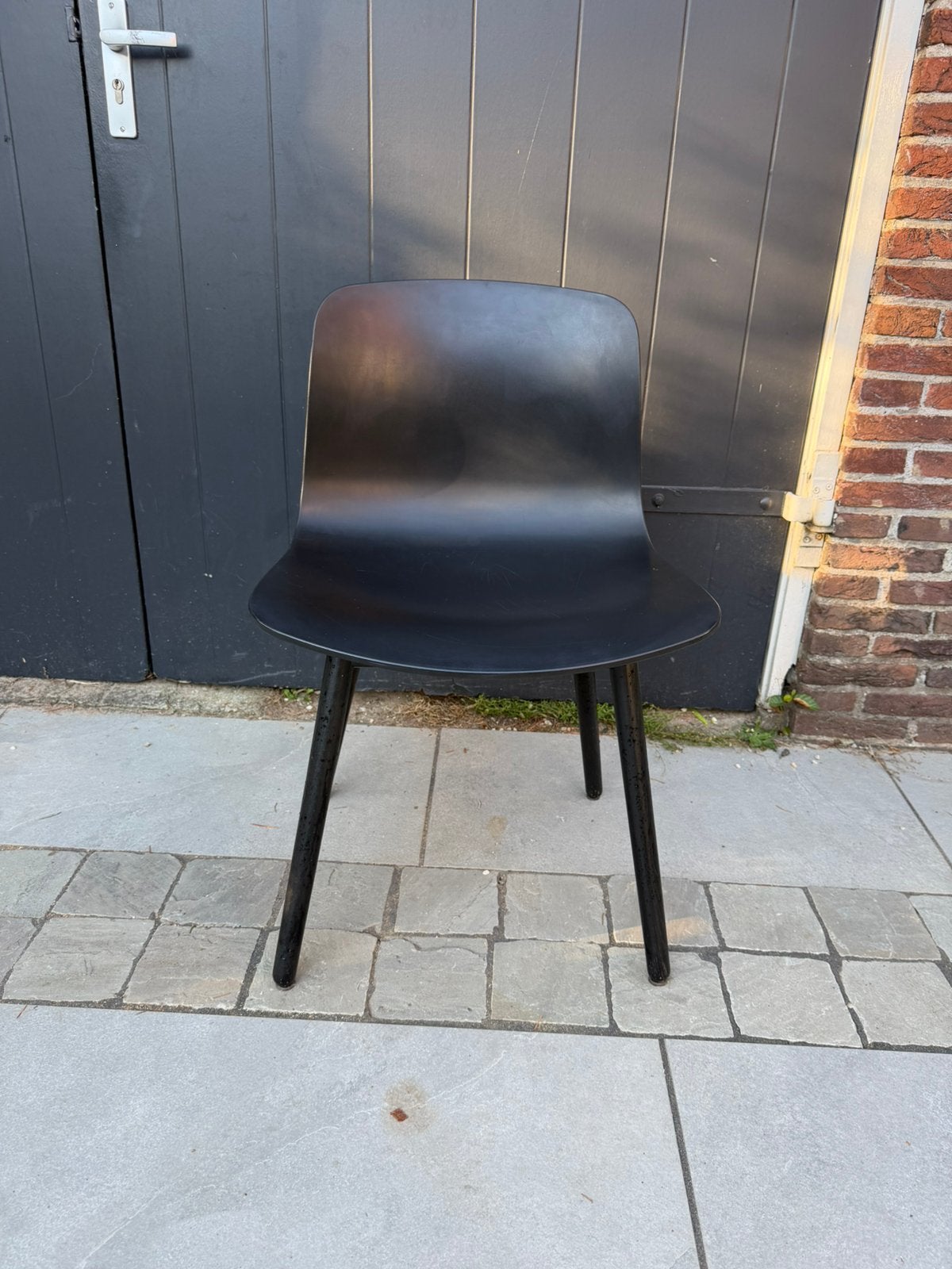 6x Hay AAC12 Eettafel Stoelen, Gebruikt, Zwart, Vijf, Zes of meer stoelen, Ophalen