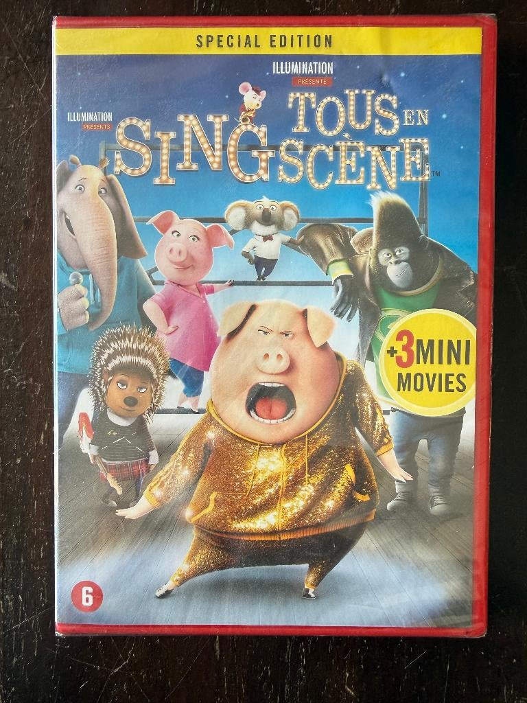 Sing DVD nog nieuw in seal, Europees, Tekenfilm, Ophalen of Verzenden, Vanaf 6 jaar