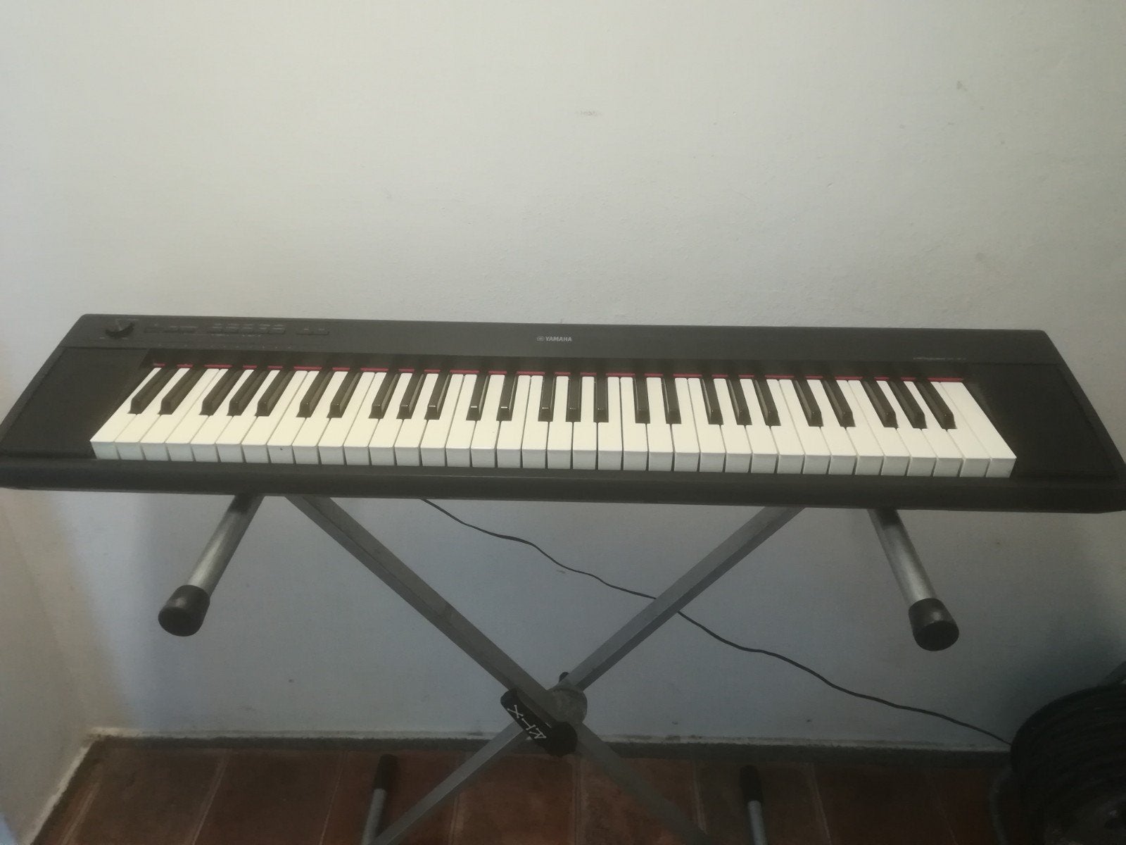 Yamaha Piaggero NP-12 keyboard met adapter en standaard, Ophalen of Verzenden