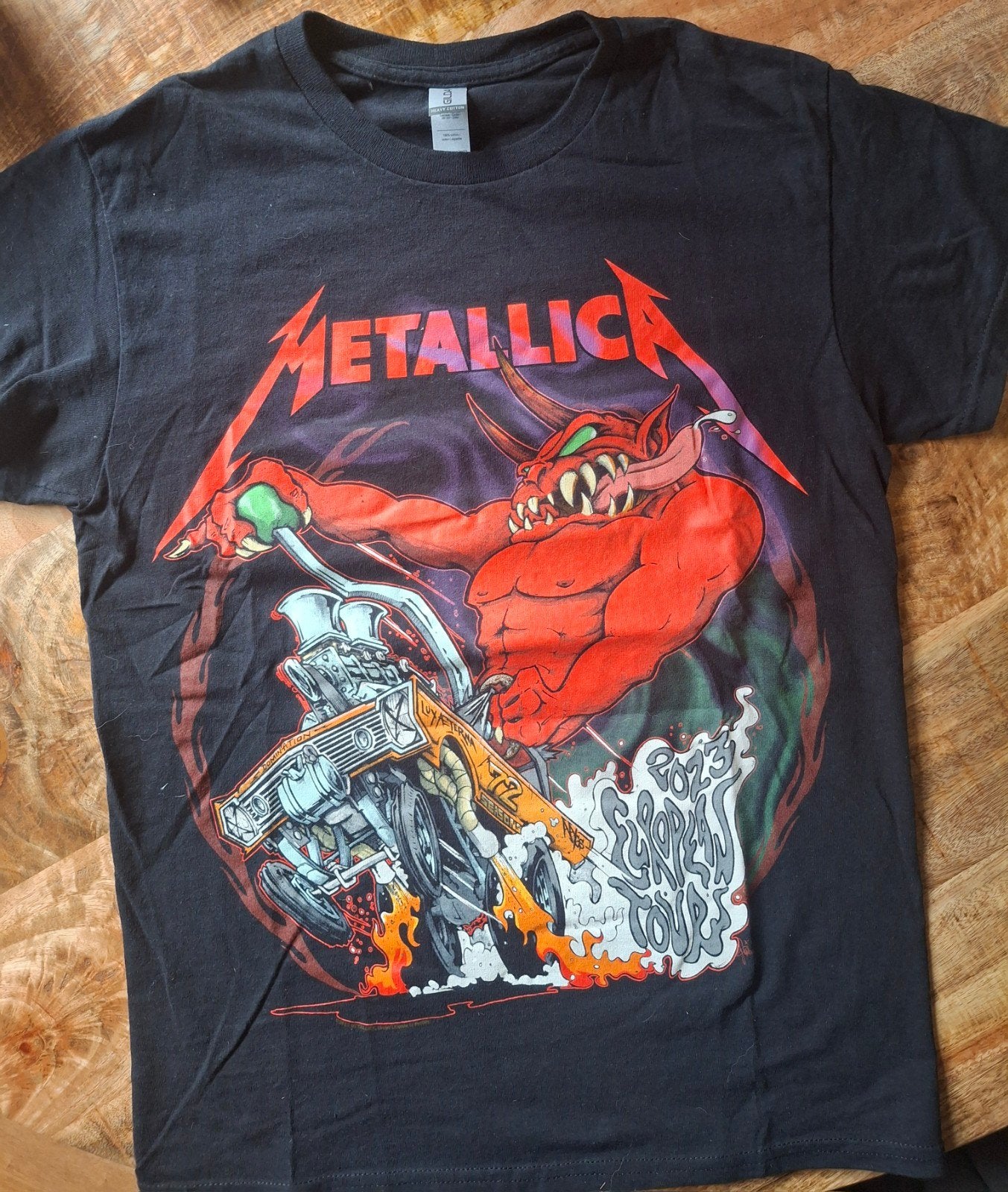 Metallica Tour T-shirt - Maat S, Metallica, Zwart, Ophalen of Verzenden, Gedragen