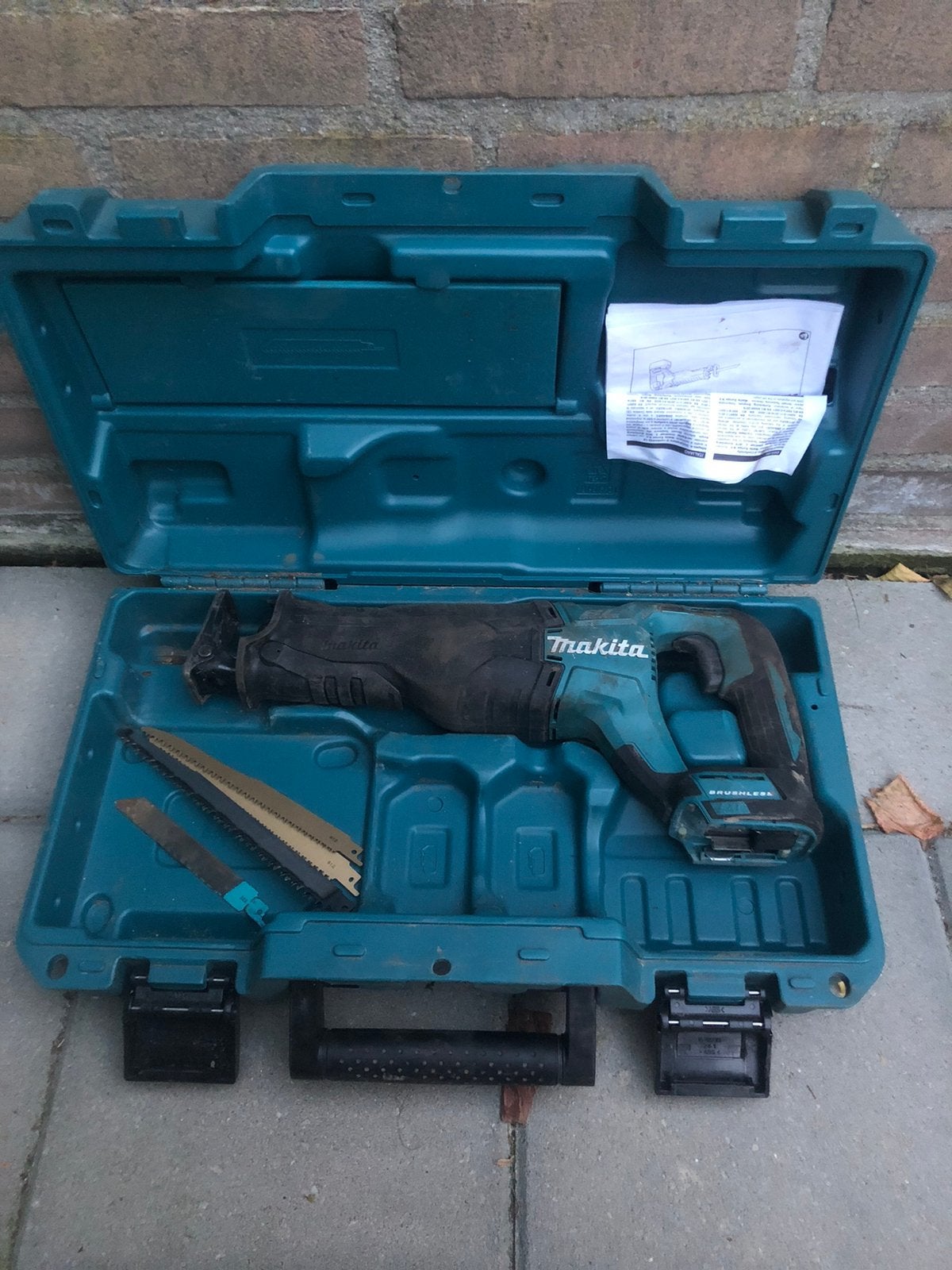 Reciprozaag, makita, gereedschap, makita DJR187, 70 mm of meer, 600 tot 1200 watt, Ophalen of Verzenden, Zo goed als nieuw