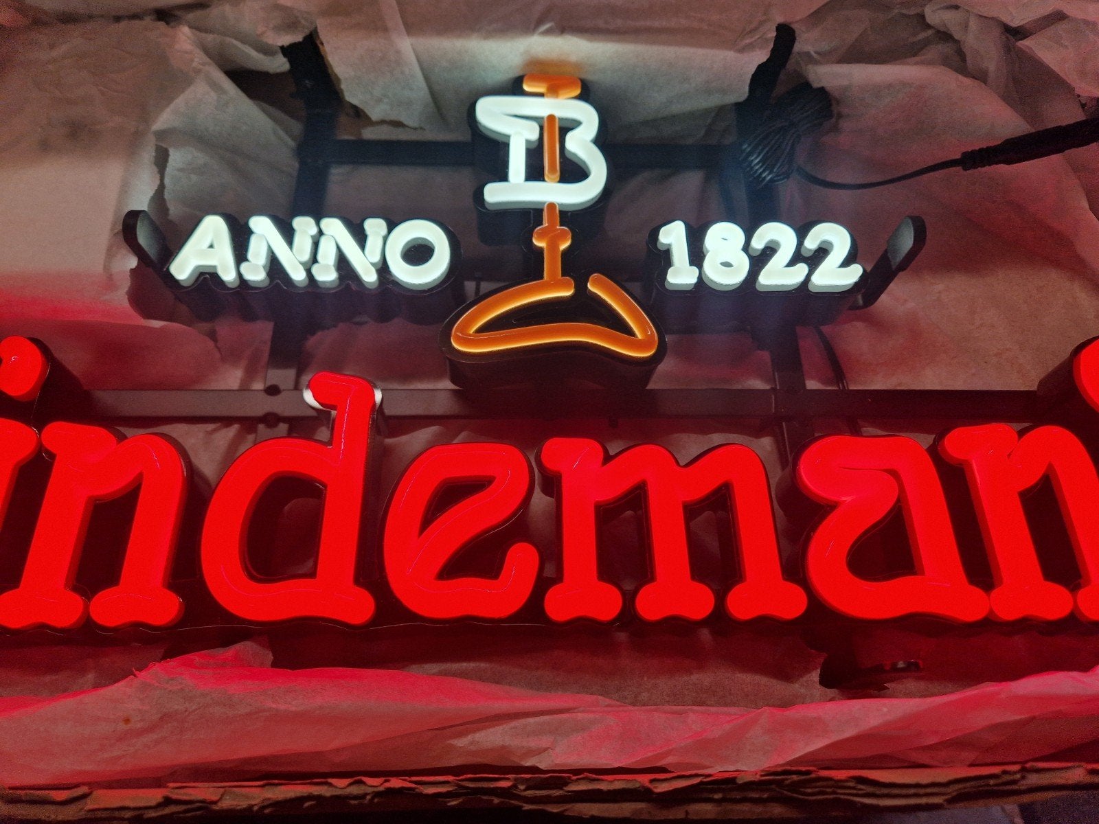 Lindeman lichtreclame, Ophalen of Verzenden