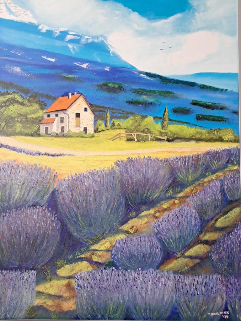 Te koop schilderij . Titel Provence., Ophalen of Verzenden
