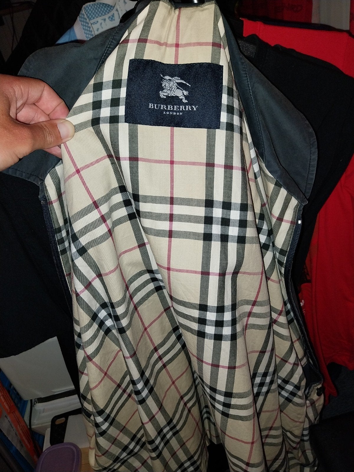Burberry London Jas Zwart met Klassieke Voering, Kleding | Heren, Jassen | Zomer, Ophalen of Verzenden, Gedragen, Zwart