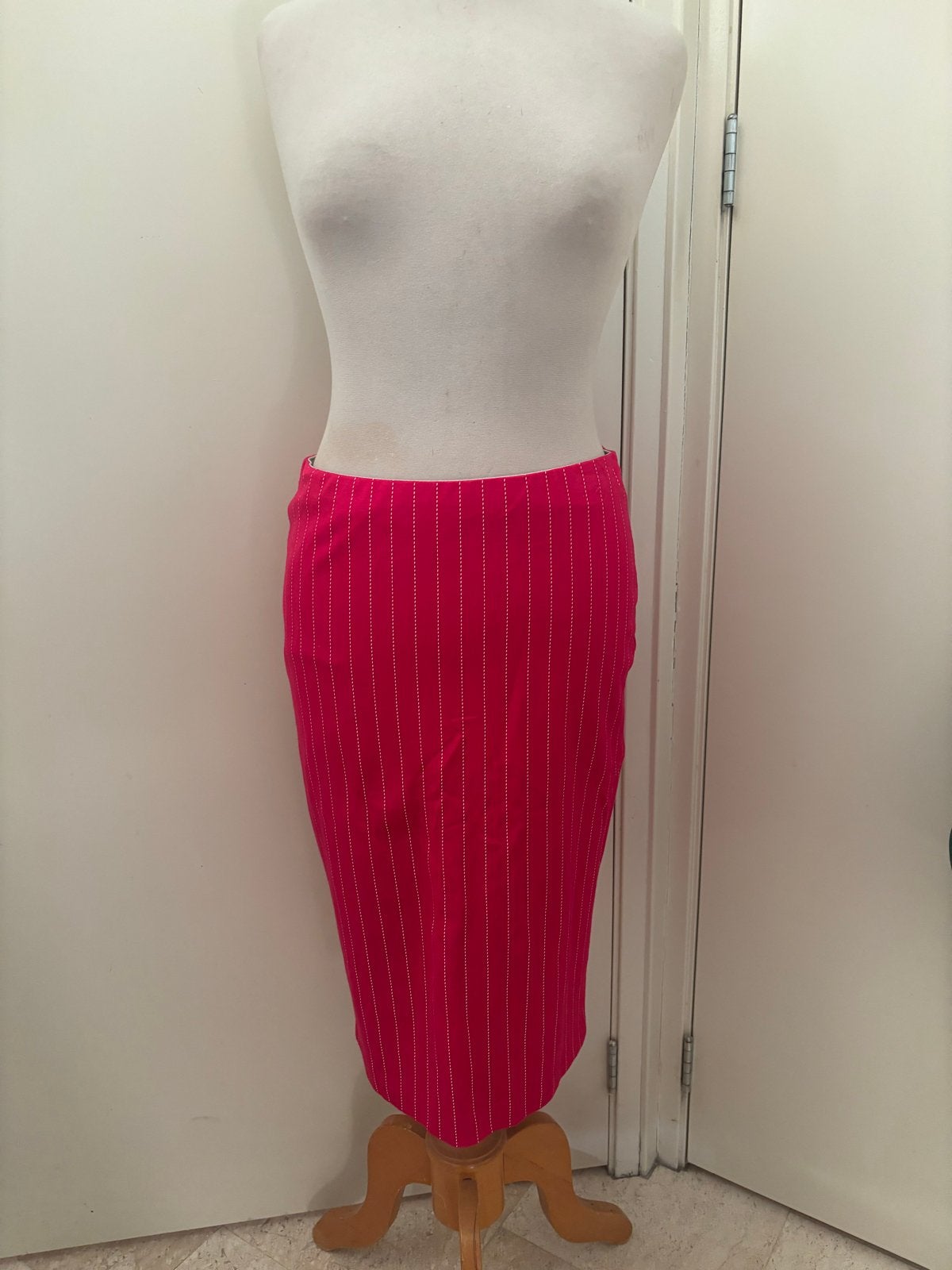 Marc Cain roze rok maat 3 (38 EU) met streepjes, Maat 38/40 (M), Verzenden, Knielengte, Roze