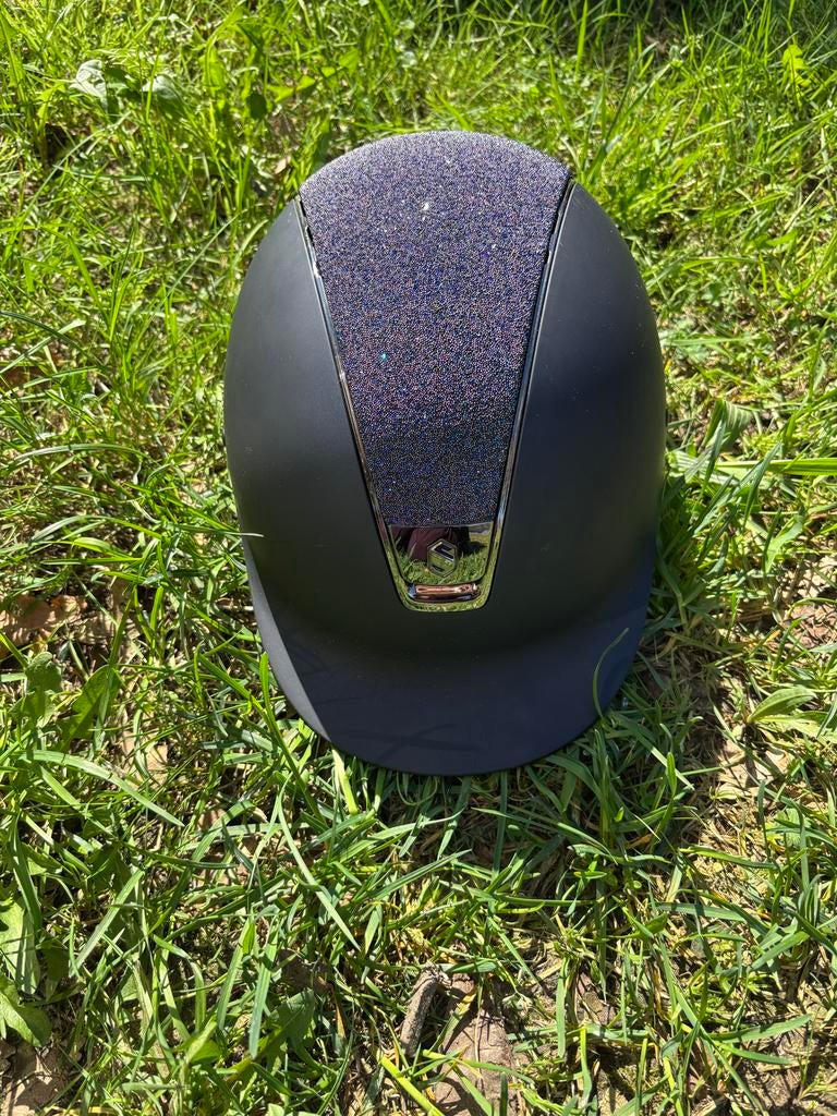 Samhield cap met swarovski, Dieren en Toebehoren, Paardrijkleding, Ophalen of Verzenden, Dressuur