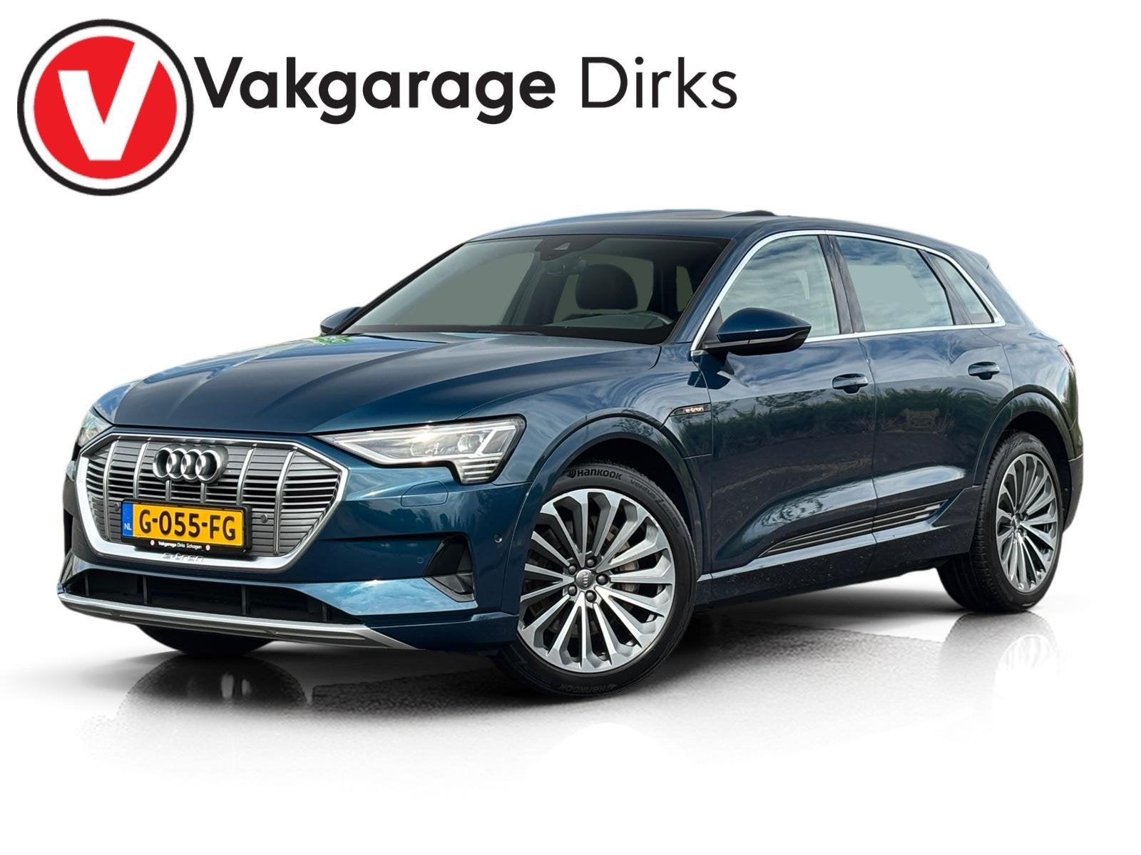 Audi E-tron 55 Quattro 95 kWh S-Line ✅ SOH 91% ✅ Pano, Auto's, Automaat, 95 kWh, LED dagrijverlichting, Blauw