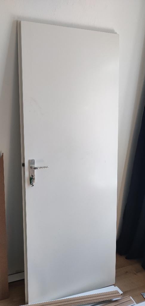 Opdekdeur 78cm x201 cm, Doe-het-zelf en Verbouw, Deuren en Horren, Minder dan 80 cm, Binnendeur, Zo goed als nieuw, 200 tot 215 cm