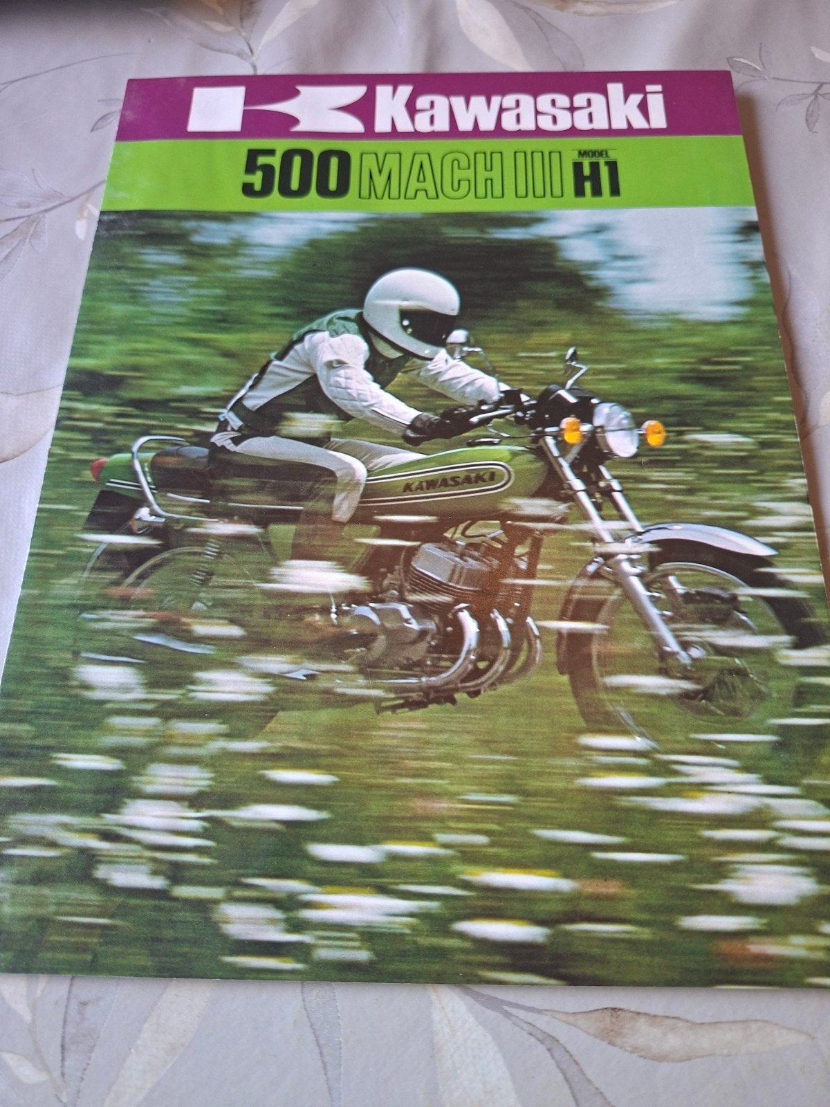 Kawasaki 500 Mach III H1 brochure (Engels), Ophalen of Verzenden