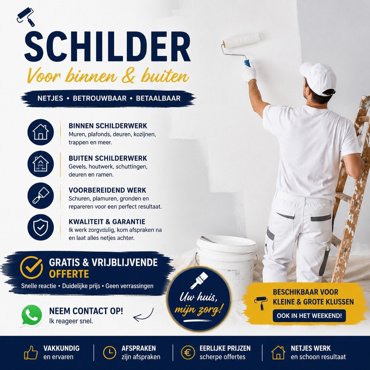 schilderwerk binnen en buiten in regio Friesland, Behangen