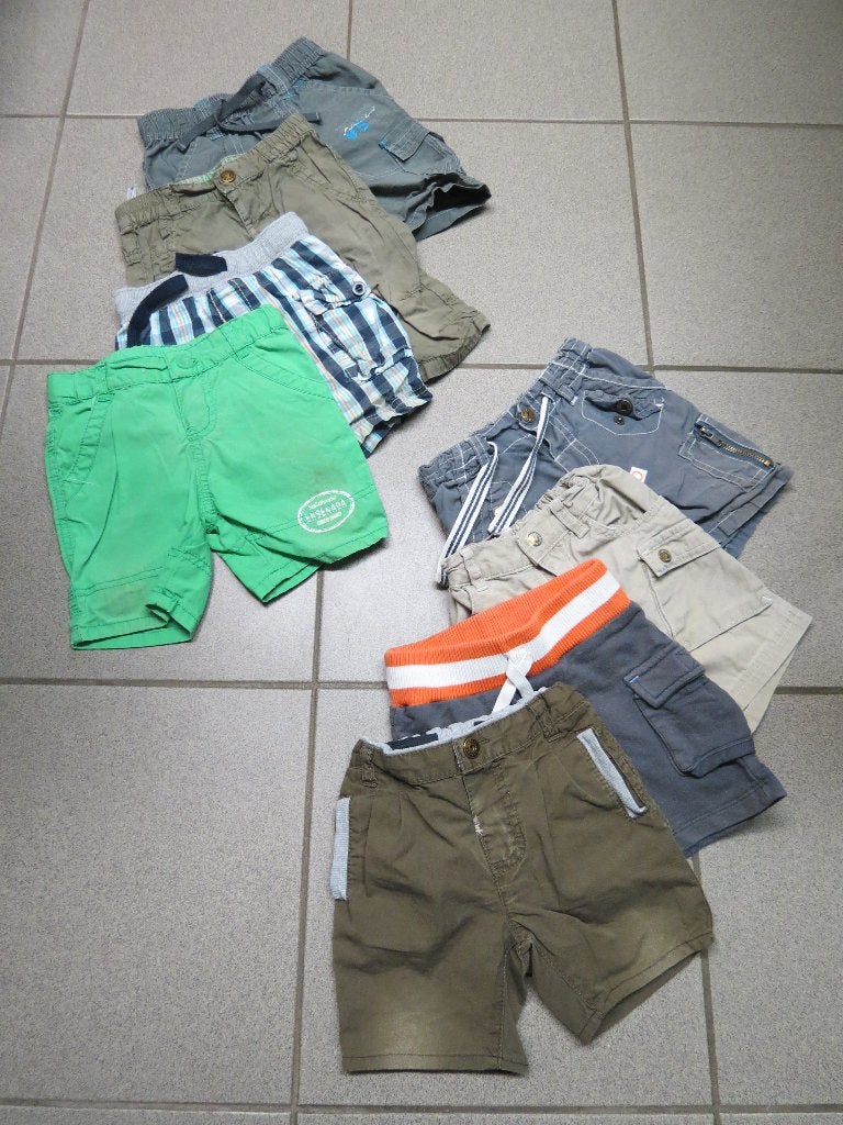 Korte broeken maat 74, Kinderen en Baby's, Babykleding | Maat 74, Broekje, Ophalen of Verzenden, Zo goed als nieuw, Hema