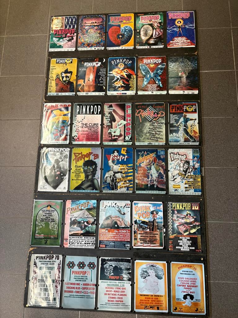 Unieke Pinkpop Poster Collectie - Jaren '70, '80, '90, Ophalen of Verzenden, Zo goed als nieuw