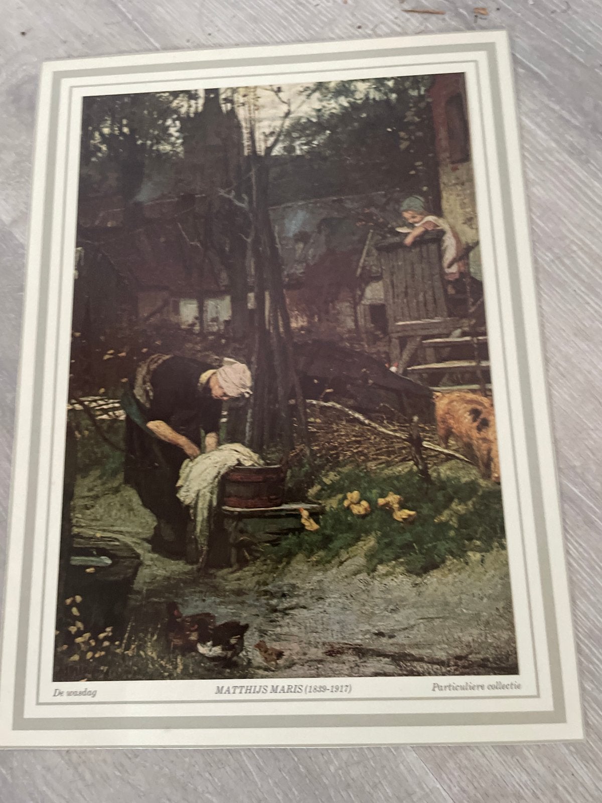 Matthijs Maris - De Wasdag (1839-1917) - Kunstprint, Portret of Personen, Ophalen of Verzenden, Klassiek, Print