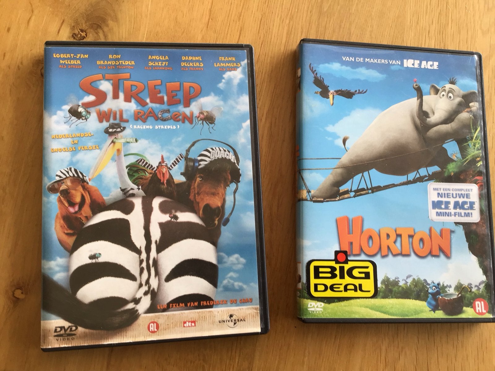 DVD's: Streep Wil Racen & Horton (Animatie/Familie), Gebruikt, Animatie, Alle leeftijden, Nederlands