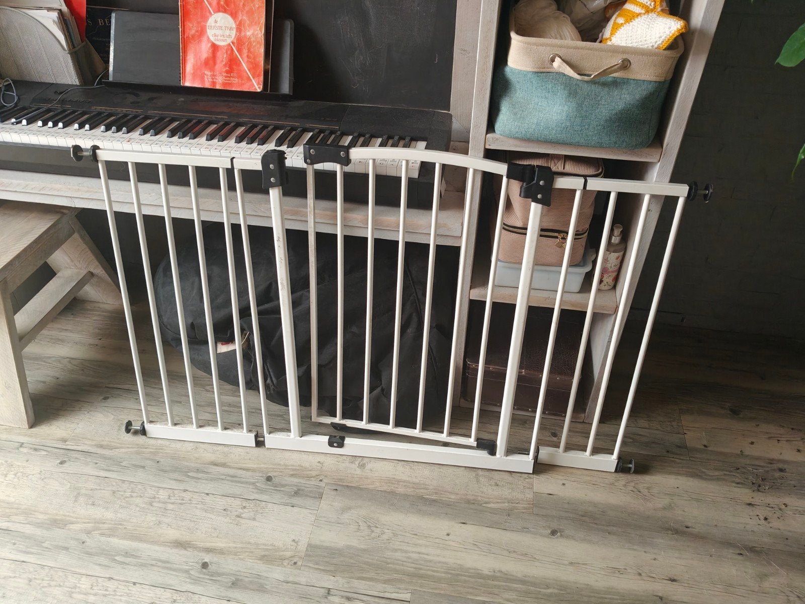 BabyDan 2 Metalen traphekjes (64 cm & 125 cm) – Compleet & Z, Kinderen en Baby's, Ophalen, Gebruikt, Metaal of IJzer, Klemhekje
