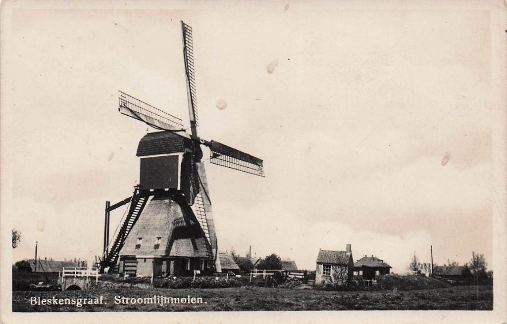 703-058-035 Bleskensgraaf Stroomlijnmolen, Verzenden, Voor 1920, Zuid-Holland