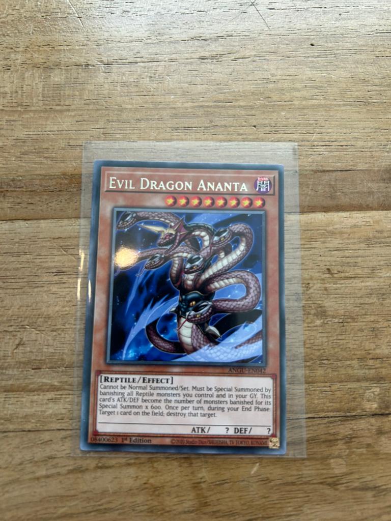 Yu Gi Oh! Evil Dragon Ananta ANGU-EN042, Ophalen of Verzenden, Zo goed als nieuw