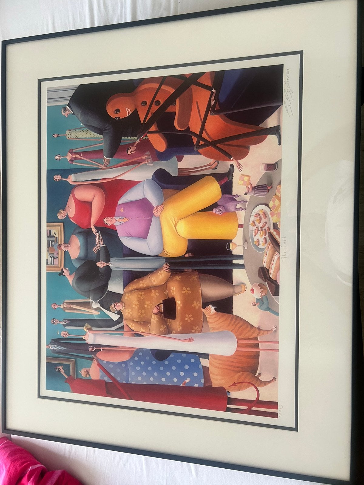 Gesigneerde Giclée 'The Cast' van Beryl Cook, gelimiteerd, Antiek en Kunst, Gelimiteerde oplage, Ophalen of Verzenden, Portret en Figuren