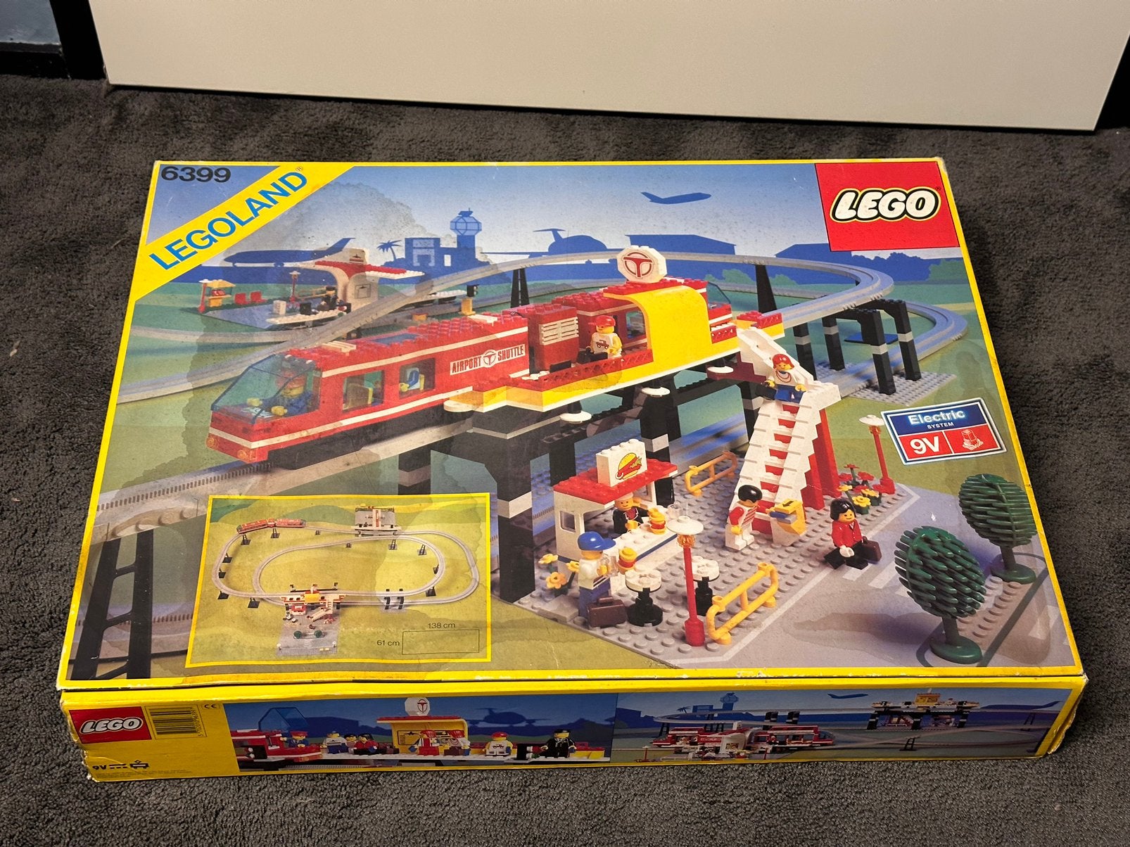 Lego 6399 Monorail Airport Shuttle, Kinderen en Baby's, Speelgoed | Duplo en Lego, Ophalen of Verzenden, Gebruikt, Complete set