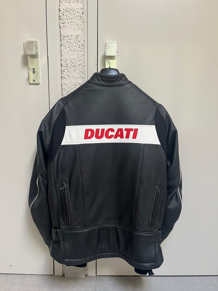 Vintage Leren Ducati Jas Motorjack by Dainese maat 54, Motoren, Kleding | Motorkleding, Ophalen of Verzenden, Tweedehands, Jas | leer