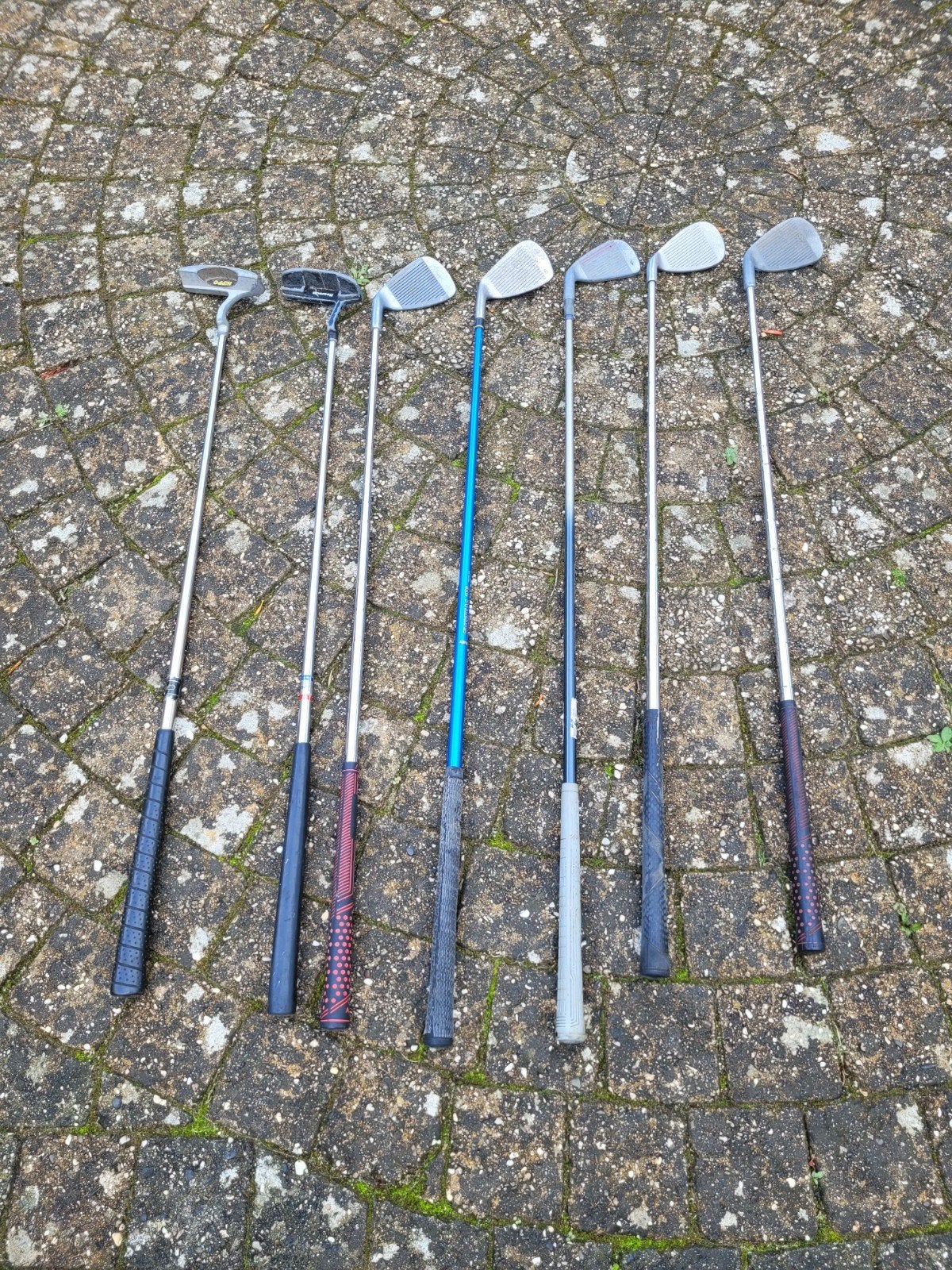 Diverse golfclubs - set van 7 stuks, Ophalen, Gebruikt, Club