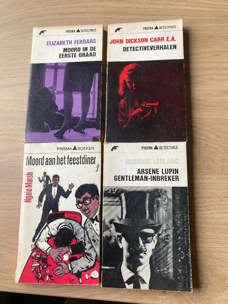 4 boeken detectiveverhalen, Ophalen of Verzenden, Gelezen