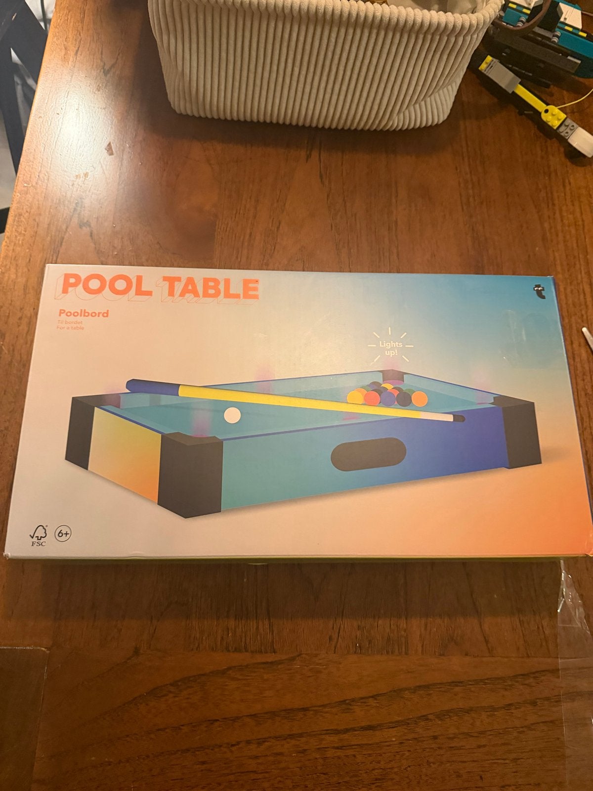 Mini Pooltafel met Lichtjes - Zo Goed als Nieuw, Ophalen of Verzenden, Zo goed als nieuw, Pooltafel