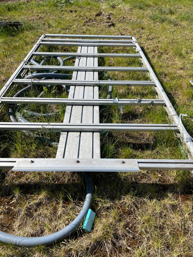 Aluminium daksteiger of gevelsteiger element, Doe-het-zelf en Verbouw, Ophalen of Verzenden, Gebruikt, Daksteiger, Minder dan 2 meter