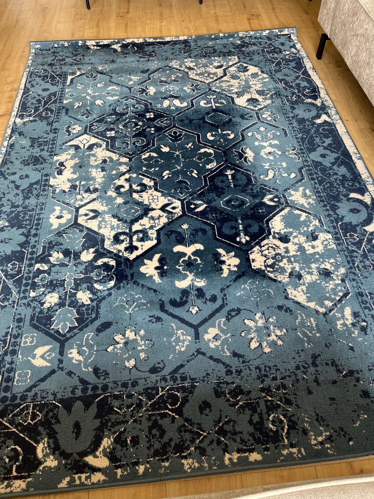 FRAAI Vloerkleed Deep Tile Blauw 160x230 cm, Huis en Inrichting, Ophalen, Gebruikt, Blauw, 150 tot 200 cm