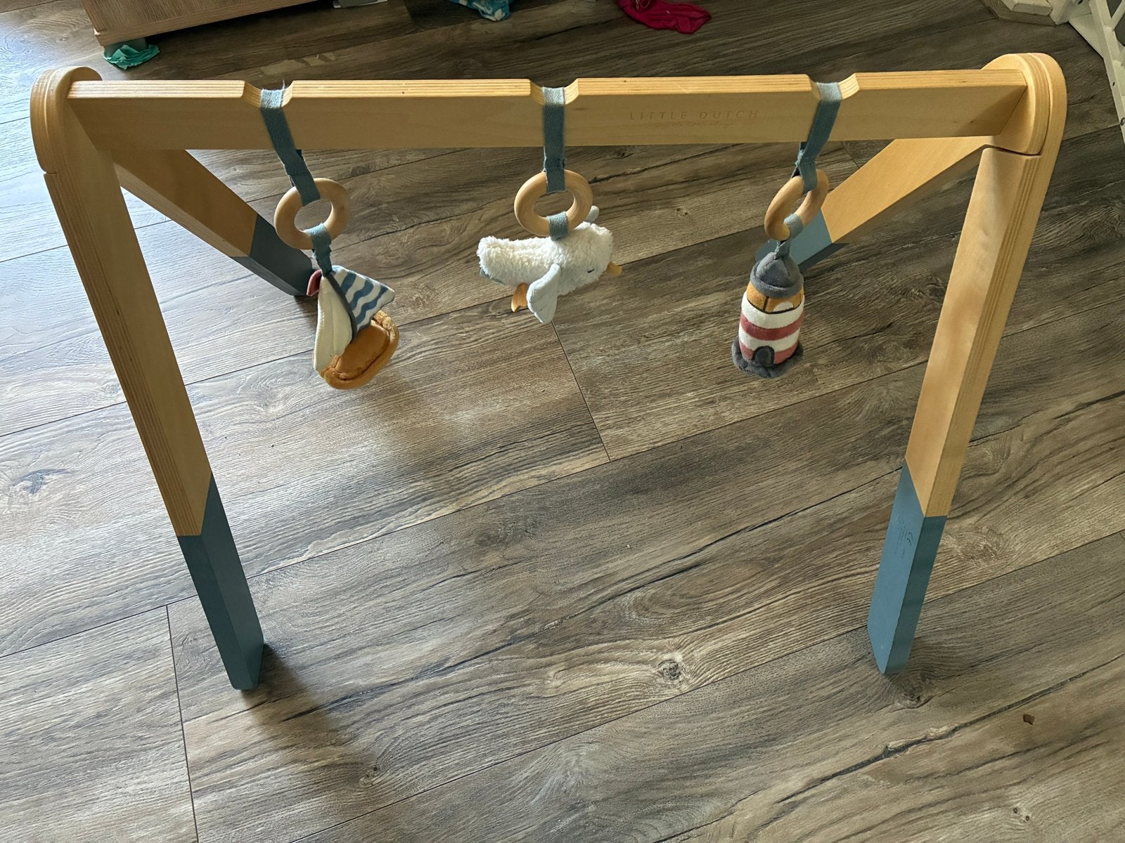 Little Dutch babygym, houten speelboog met knuffeltjes, Ophalen, Zo goed als nieuw, Babygym