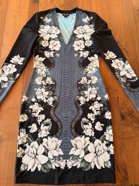 Aparte jurk van Just Cavalli, Kleding | Dames, Zwart, Ophalen of Verzenden, Zo goed als nieuw, Maat 36 (S)