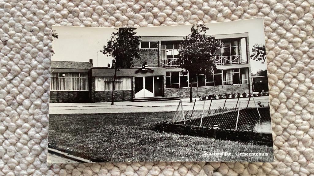 Ansichtkaart Scharendijke Gemeentehuis 1967. 971, Ophalen of Verzenden, 1960 tot 1980, Gelopen, Zeeland