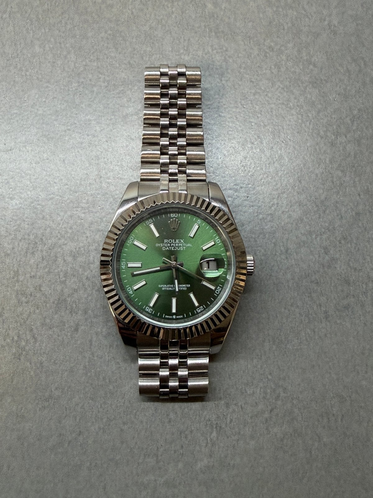 R O L E X  -  oyster perpetual datejust 41, Ophalen, Zo goed als nieuw, Staal, Rolex