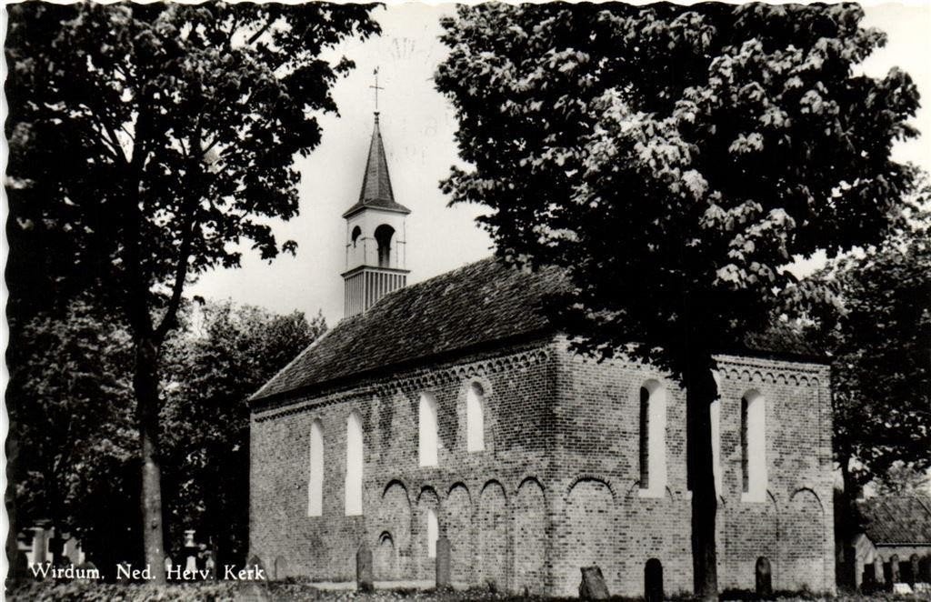 Wirdum, Ned. Herv. Kerk - 1970 gelopen, Ophalen of Verzenden, 1960 tot 1980, Gelopen, Friesland