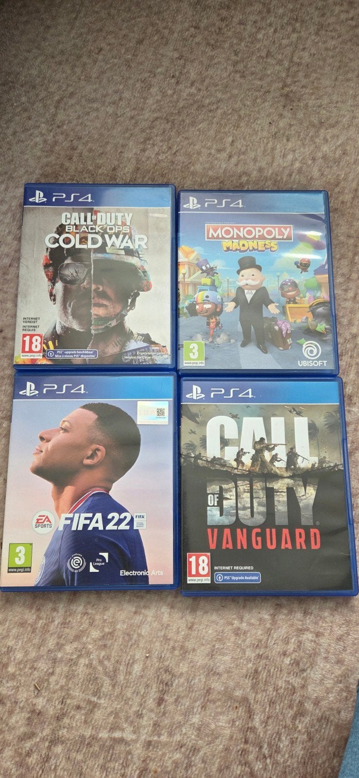 Ps4 spellen monopoly, call of duty, fifa22, Spelcomputers en Games, Games | Sony PlayStation Vita, Vanaf 18 jaar, Shooter, Ophalen of Verzenden