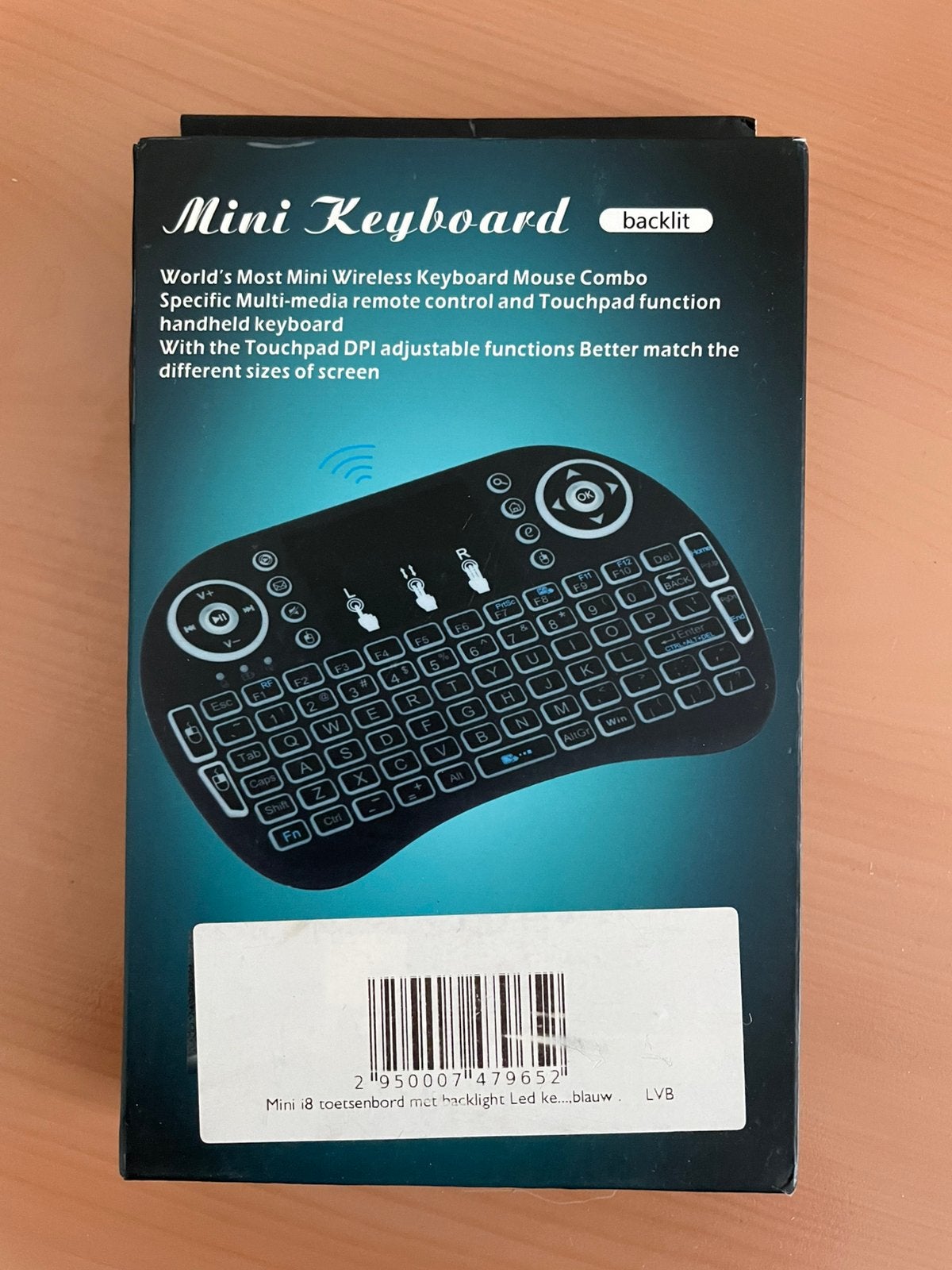 Mini keyboard draadloos, Multimediatoetsen, Ophalen of Verzenden, Zo goed als nieuw, Draadloos