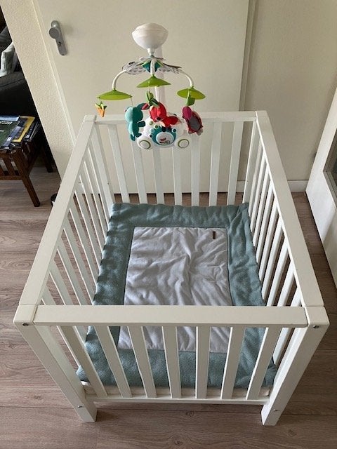 Babybox wit compleet, Ophalen, Gebruikt, Rechthoekig, In hoogte verstelbaar