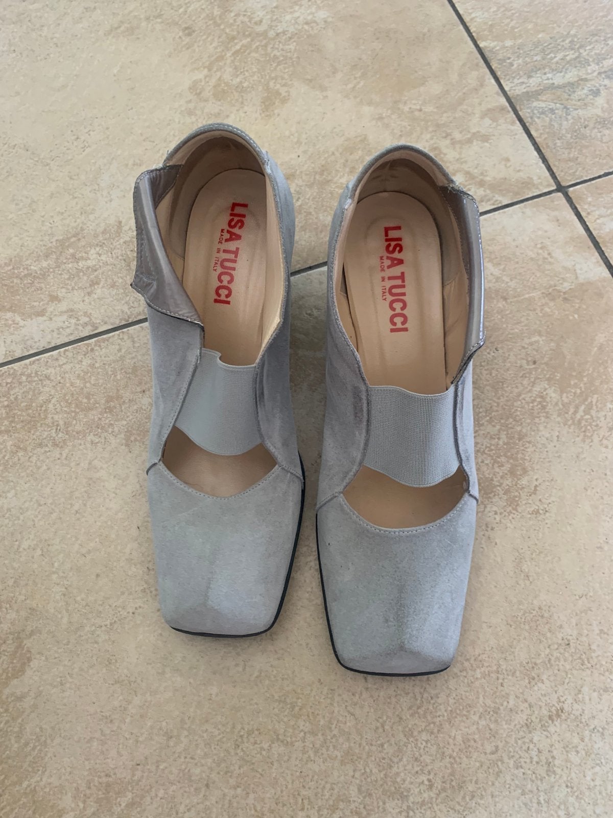 SCHOENEN LISA TUCCI, Kleding | Dames, Schoenen, Schoenen met lage hakken, Ophalen of Verzenden, Grijs, Gedragen