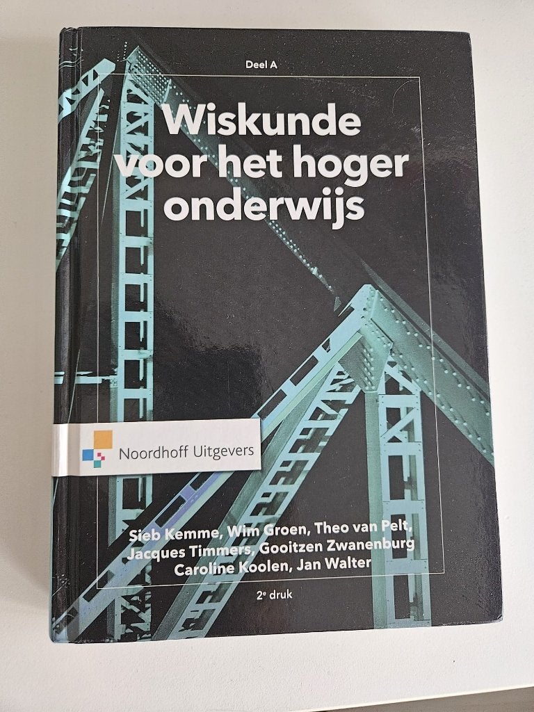 Wiskunde voor het hoger onderwijs - DEEL A, Ophalen of Verzenden, Beta, Zo goed als nieuw, HBO