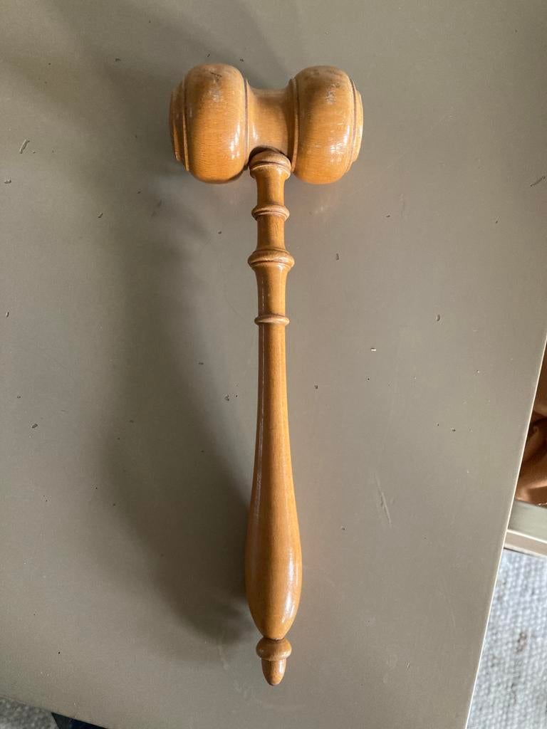 Houten voorzittershamer, Antiek en Kunst, Ophalen of Verzenden