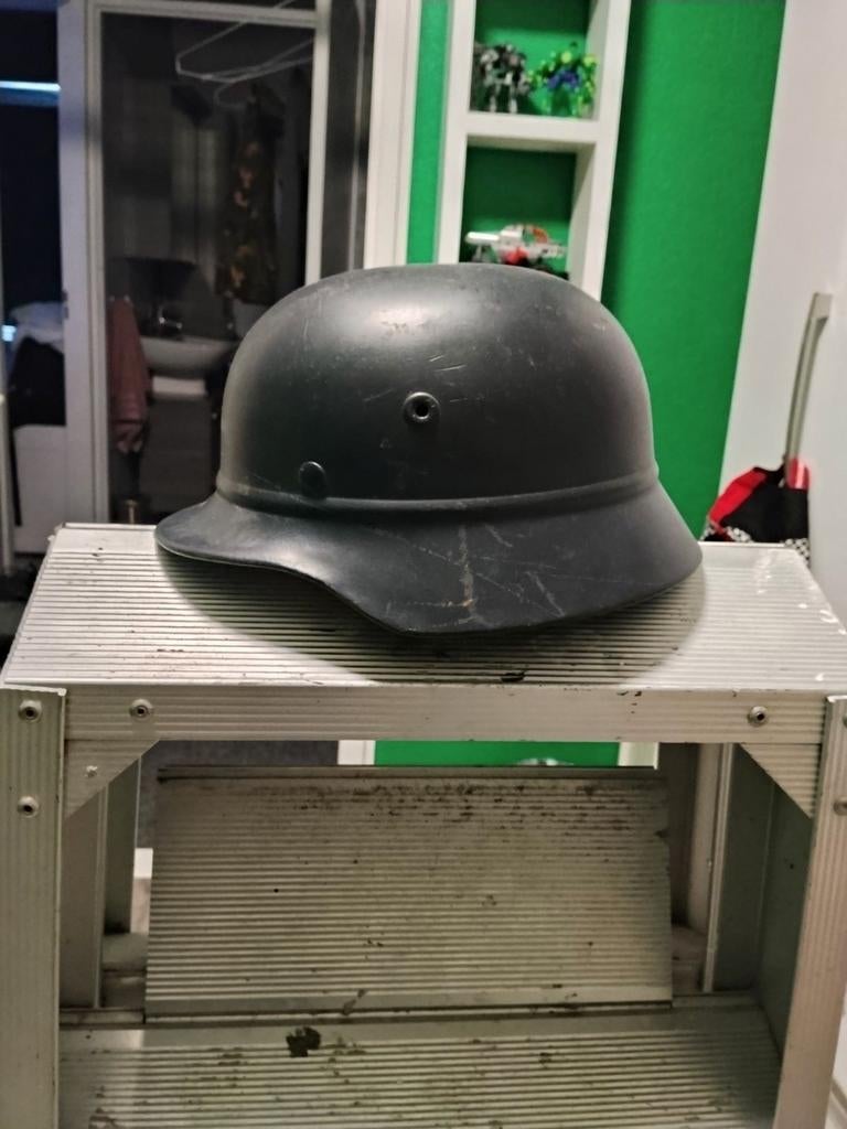 M40 beaded helm - Duitse Tweede Wereldoorlog helm, Ophalen of Verzenden, Landmacht, Duitsland, Helm of Baret