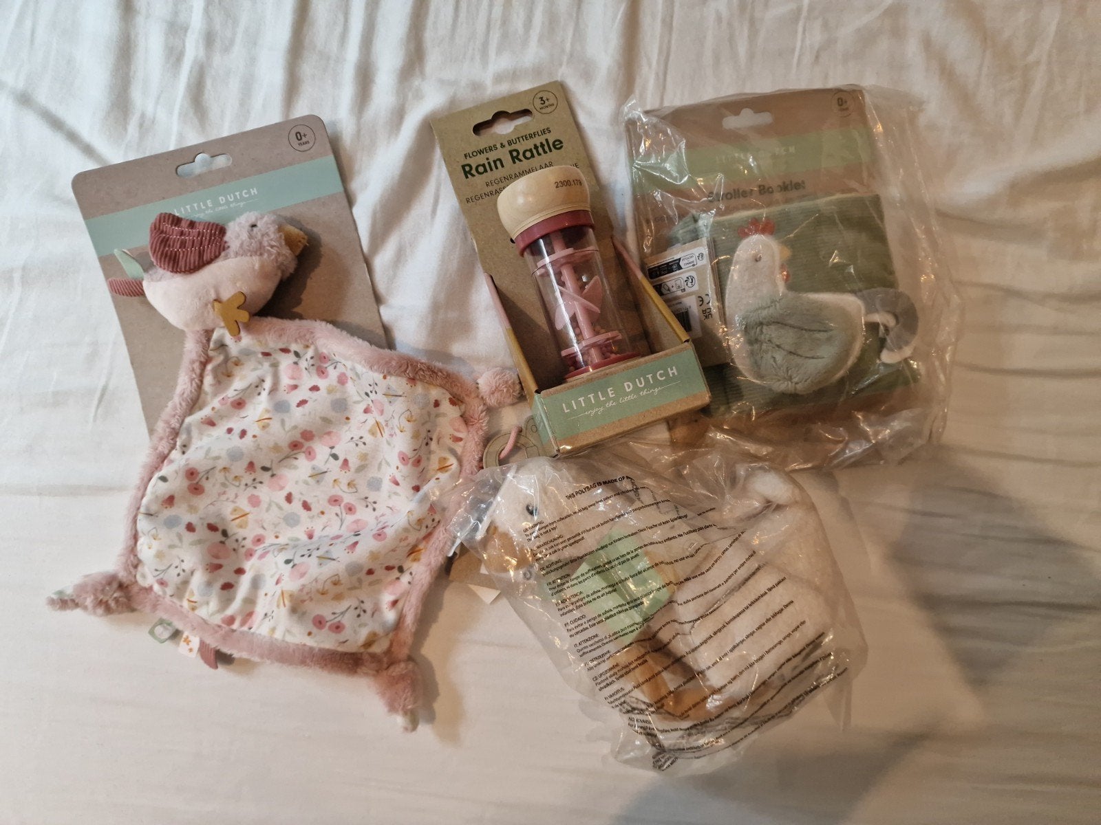 Little Dutch cadeauset:Knuffeldoekje, rammelaar, kip en eend, Ophalen of Verzenden, Nieuw, Overige typen