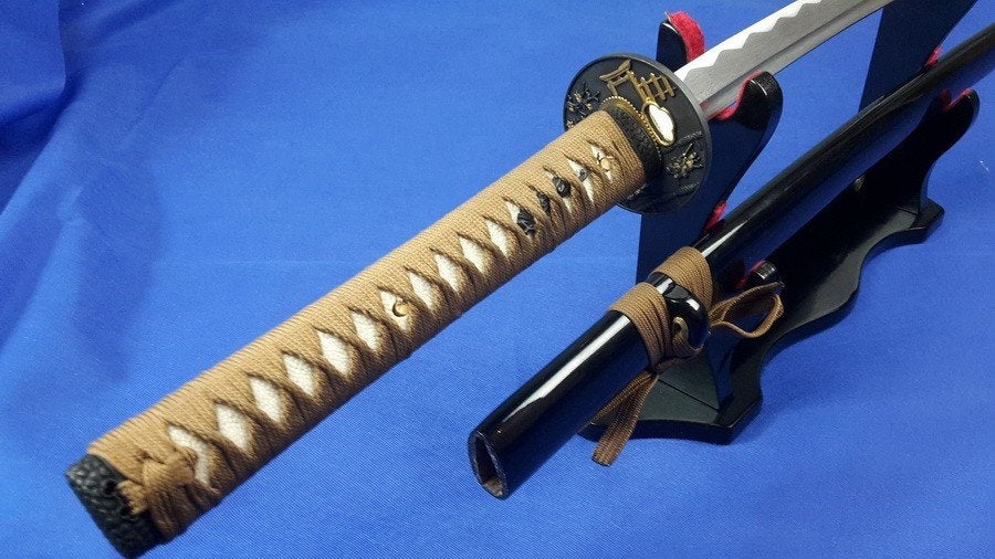Damascus staal japanse katana, samurai zwaard, sabel, mes, Ophalen of Verzenden, Overige soorten, Azië, Zwaard of Sabel