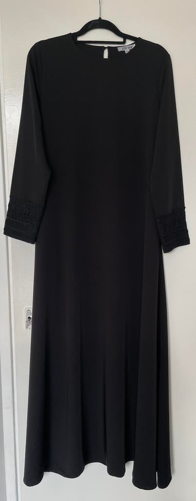 Abaya met kanten mouwtjes, Zwart, Ophalen of Verzenden, Zo goed als nieuw, Maat 36 (S)