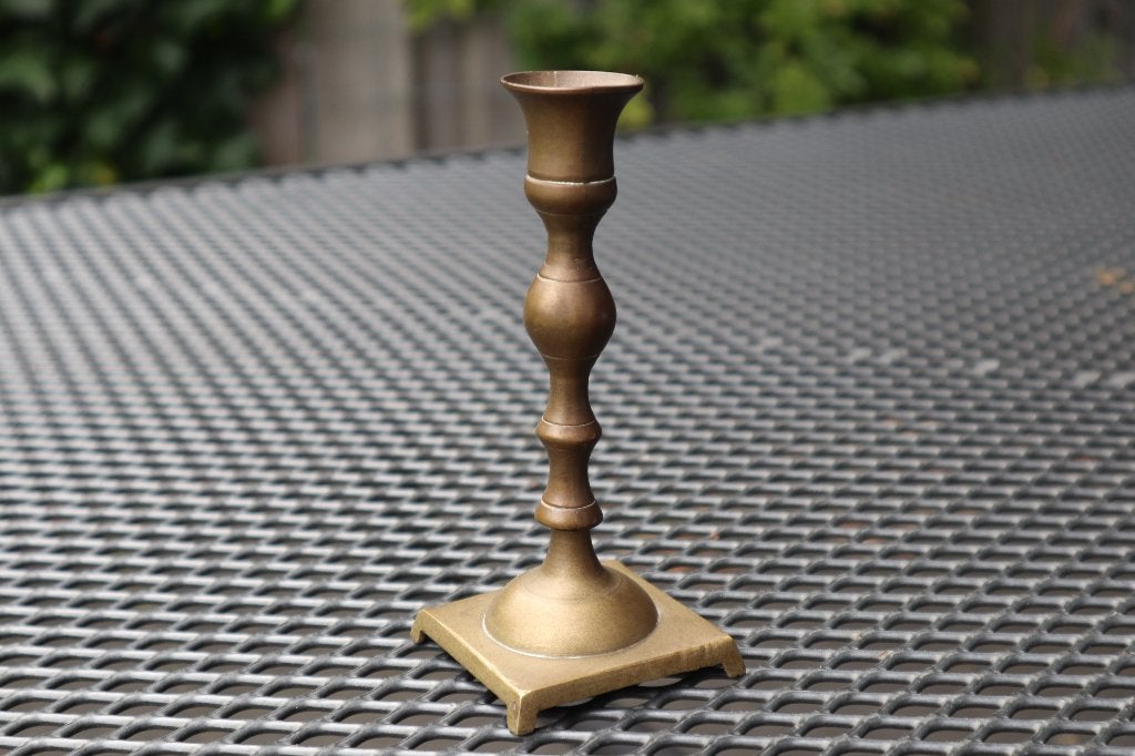 Koperen kandelaar voor kleine kaars koper, Antiek en Kunst, Ophalen of Verzenden, Koper
