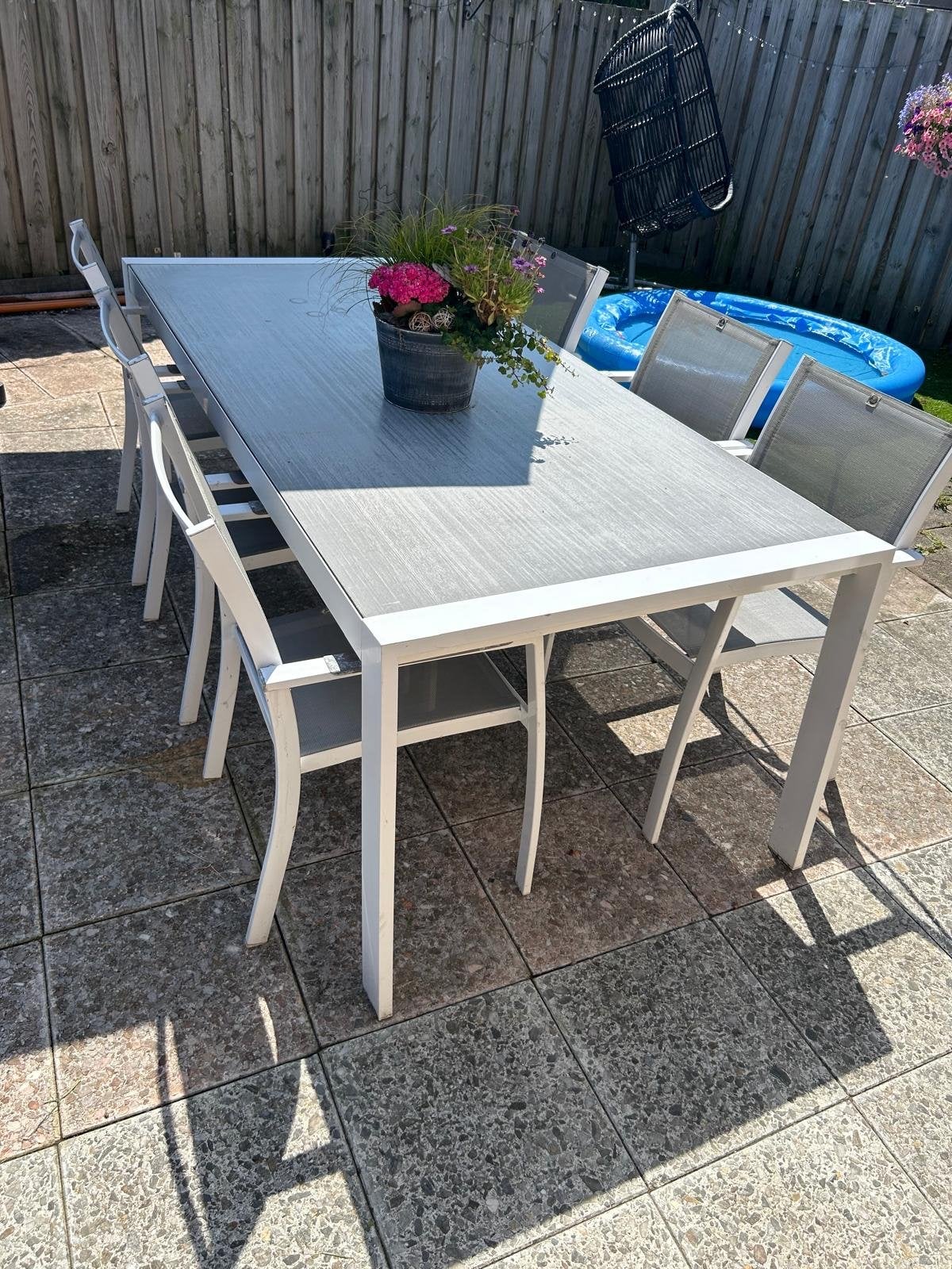 Le Sud tuinset met beschadigde stoelen, Ophalen, Gebruikt, Metaal