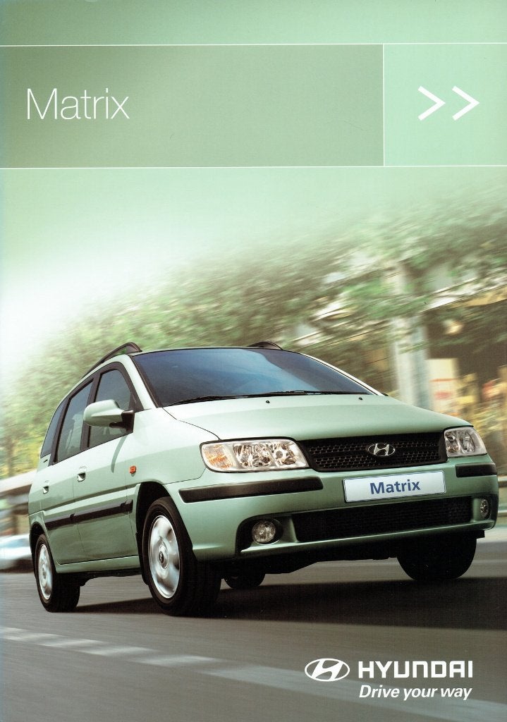 Folder Hyundai Matrix (Belgische uitgave - 2005), Verzenden, Zo goed als nieuw, Overige merken