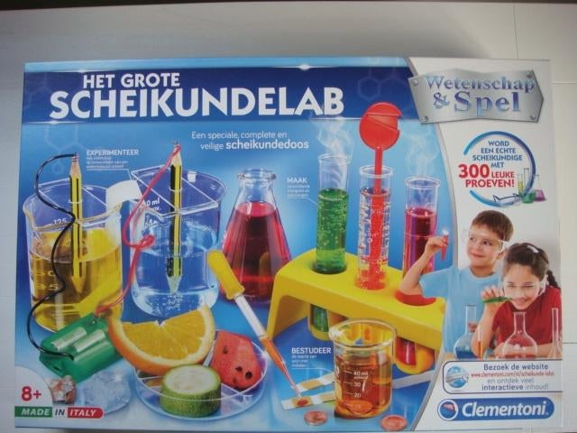 Het Grote Scheikundelab - Clementoni, Kinderen en Baby's, Speelgoed | Educatief en Creatief, Ophalen of Verzenden, Zo goed als nieuw