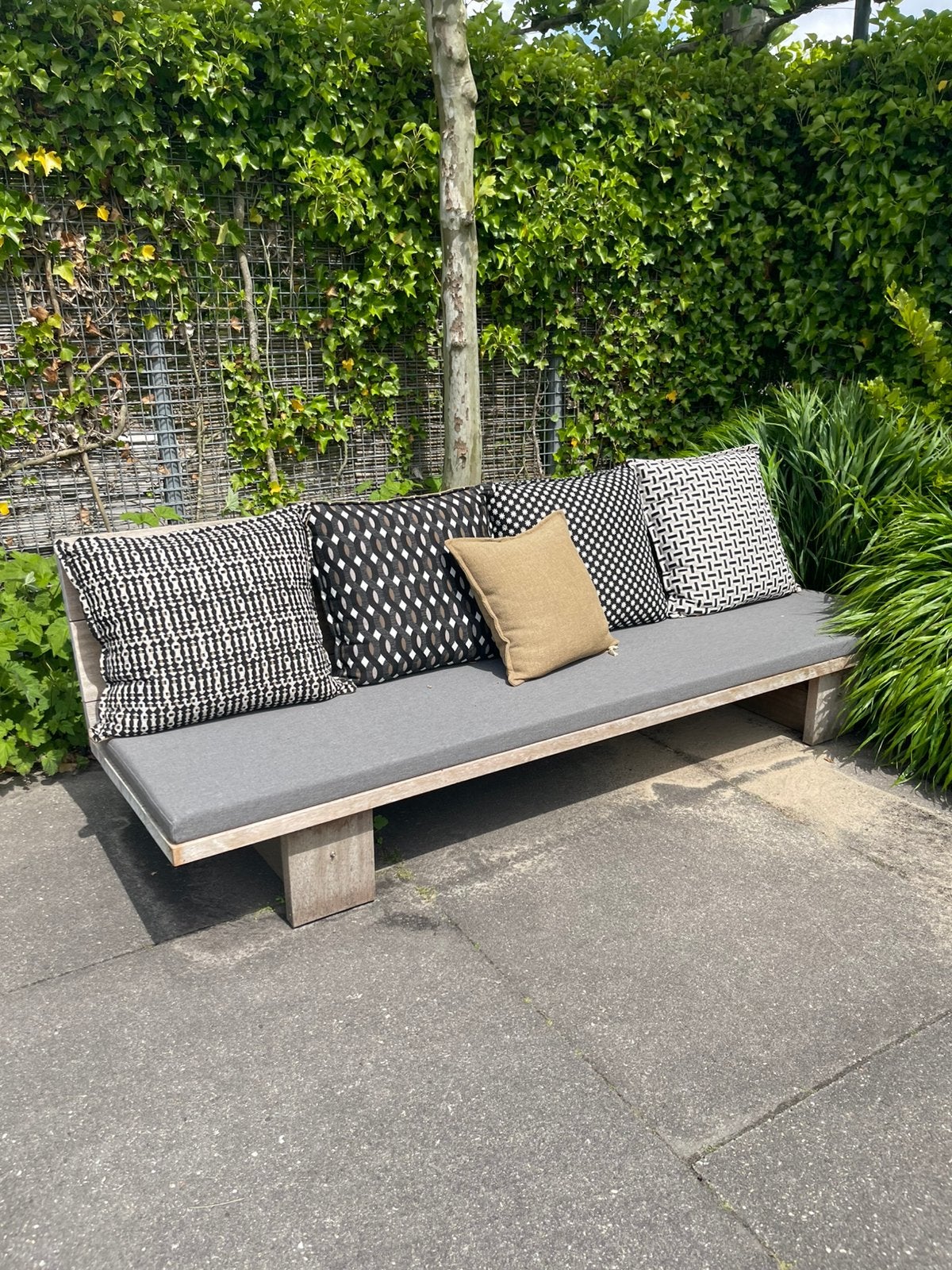 Tuinbank, Ophalen, Zo goed als nieuw, Hout
