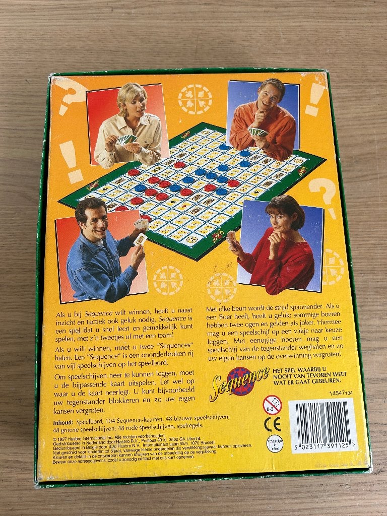 Sequence Bordspel, Hobby en Vrije tijd, Ophalen of Verzenden, Gebruikt